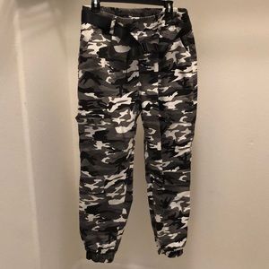 Gray Camouflage Pants